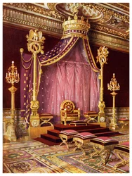 A franciaországi fontainebleau-i palota trónterme, 1911-1912