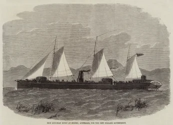 Iron Gun-Boat épült Sydneyben, Ausztráliában, az új-zélandi kormány számára
