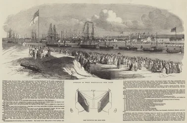 A West Hartlepool New Dock megnyitása
