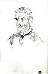 A művész apósának, Johann Harmsnak a portréja, 1915