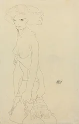 Női akt; Madchenakt, 1911