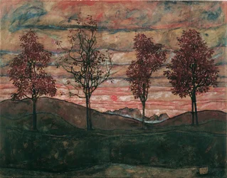 Négy fa, 1917.