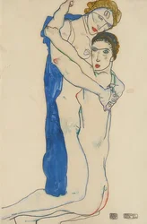 Barátnő, rózsaszín-kék. 1913