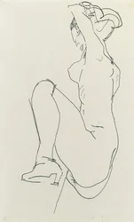 Fekvő női akt, 1913