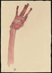 Felemelt piros kéz, 1910