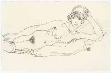 Fekvő akt; Fekvő akt, 1914