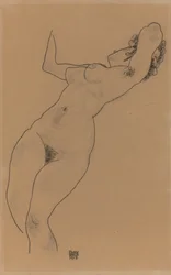 Fekvő akt, 1918
