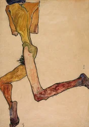 Fekvő férfi akt, 1910