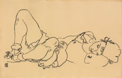 Fekvő Nő; Hazugság, 1918