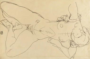 Fekvő női akt, 1914