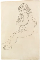 Ülő gyermek, 1916