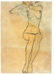 Ülő akt, 1910