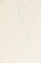Ülő akt, 1912