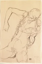 Ülő akt, 1914