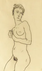 Álló akt, 1918