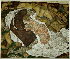 Tod und Maedchen (olaj, vászon)