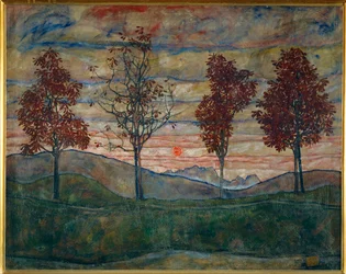 Vier Baeume (olaj, vászon)