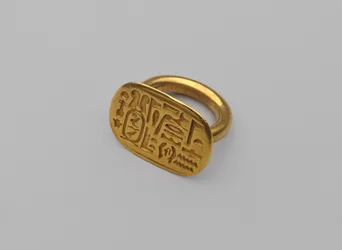 Signet gyűrű, ie 664-404 körül (arany)