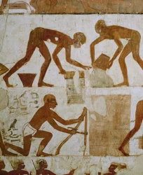 Mesteremberek a templomépítésnél (falfestés)