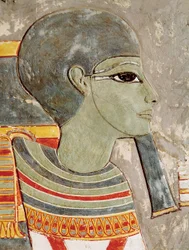 Ptah isten domborműve a Királyok völgyében, Horemheb sírjából