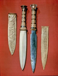 A király két tőre Tutanhamon sírjából (kb. Kr. e. 1370-52), Újbirodalom