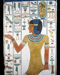 Horus-Neg-Itef, freskó, a sírkamra délkeleti pillére, Nefertari királynő sírja (QV66), Királynők Völgye, Théba (Unesco Világörökségi Lista)