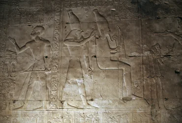 Relief, I. Szeti temploma, Abüdosz, Egyiptom, Egyiptomi civilizáció, Újbirodalom, XIX. dinasztia (fotó)