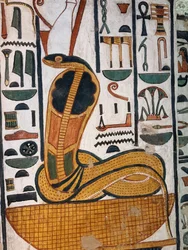 Nefertari sírja / Wadjet egyiptomi istennő (falfestmény)