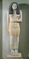Nesa szobra, Óbirodalom (festett mészkő)