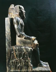 Khafre fáraó szobra, IV. dinasztia, Egyiptom (fotó)