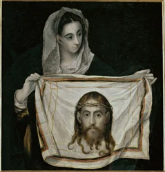 Szent Veronika a sudariummal (festmény vászonra)