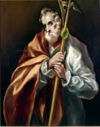 Hadi a szenteken át Apatre-ban. Dominicos Theikpoules de El Greco (1540-1814) festménye