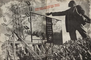 A kommunizmus a szovjet kormányzat plusz az egész ország villamosítása, 1933.