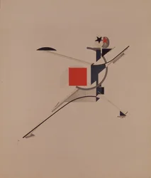Az új. Figura A. Kruchenykh Győzelem a nap felett című operájához, 1920-1921