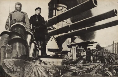 A Vörös Hadsereg. Illusztráció: Szovjetunió építi a szocializmust, 1933.