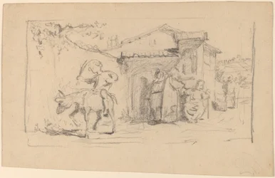 Fiú és szamár c. 1859.