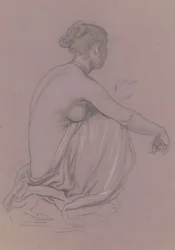 Tanulmány görög lányok fürdőzéséhez, c. 1872.