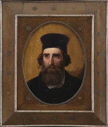 Thorald Læssøe dán festő (1816-1878) portréja