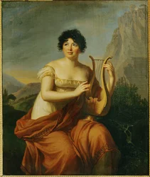Germaine Necker, Mme. de Stael portréja ... (olaj, fa)