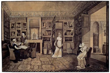 Szalon a Baryatinsky-házban Altonában, 1807.