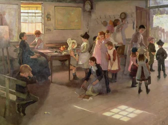 Vége az iskolának, 1889