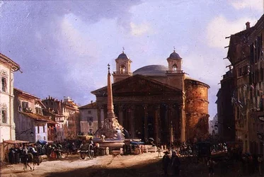 Pantheon, Róma (olaj a panelen)