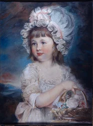Lady Henrietta Cavendish portréja (akvarell és kréta papíron)