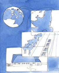 Krisztus, a mi Istenünk egyszerre látja az egész földet, és mindenkit, aki rajta van, 2004 (papíron)