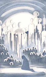 Láttam a mennyben Istent imádók összegyűlésének dicsőségét, miközben mi a Földön imádkozunk, 2000 (papíron nem)