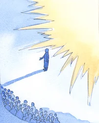 Azt, aki nagyon közel áll Krisztushoz, az Ő dicsősége „halálozza”, bár egyedül ő kicsi, gyenge és jelentéktelen, 2002 (papíron nélkül)