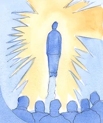 Azt, aki nagyon közel áll Krisztushoz, az Ő dicsősége „halálozza”, bár egyedül ő kicsi, gyenge és jelentéktelen, 2002 (papíron nélkül)