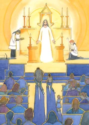 A katolikus egyház szívében található „ékszer” Jézus, a mi isteni Megváltónk, aki jelen van a tabernákulumban, 2004 (papíron nem)
