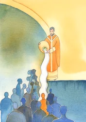 A Krisztus papságát osztozók fő feladata a lelkek megmentése, tisztára mosása Krisztus drága vérével, áldozatával és szentségei által, 2002 (papíron)