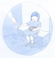 Ez a mostani feladatom, megtanultam: Mint egy gyerek, aki gyöngyöket osztogat a kosárból, nincs tudatában annak nagy értékének, mégis megosztja szépségüket., 2001 (papíron nem)